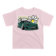 Daisy Mountain Boosted Stance Car Tee in Pink