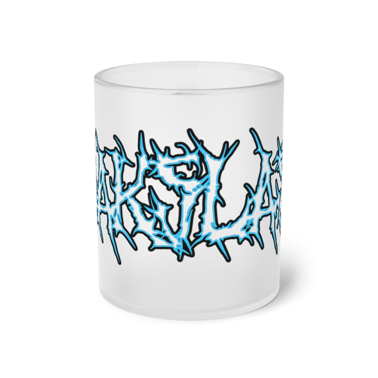 Bakslash Shredded Logo Frosted Glass Mug