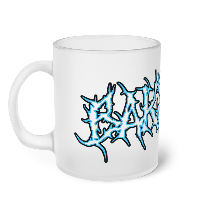 Bakslash Shredded Logo Frosted Glass Mug