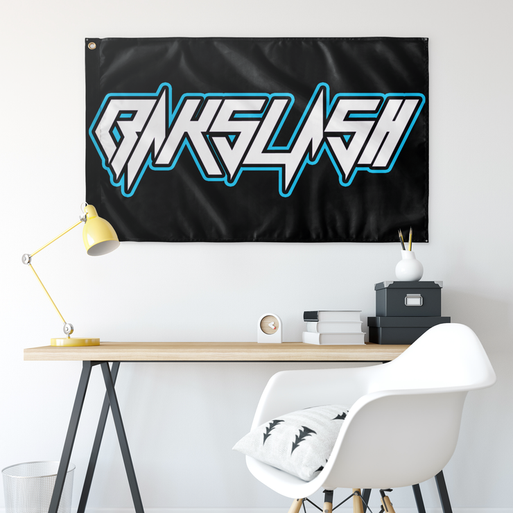 Bakslash Blue Logo 3x5' Flag
