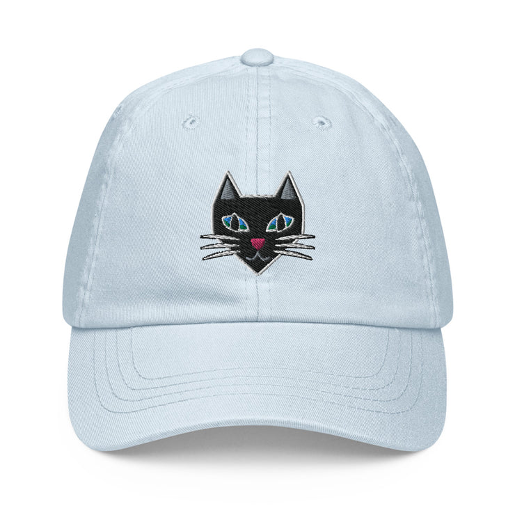 Black Cat Pastel Baseball Hat