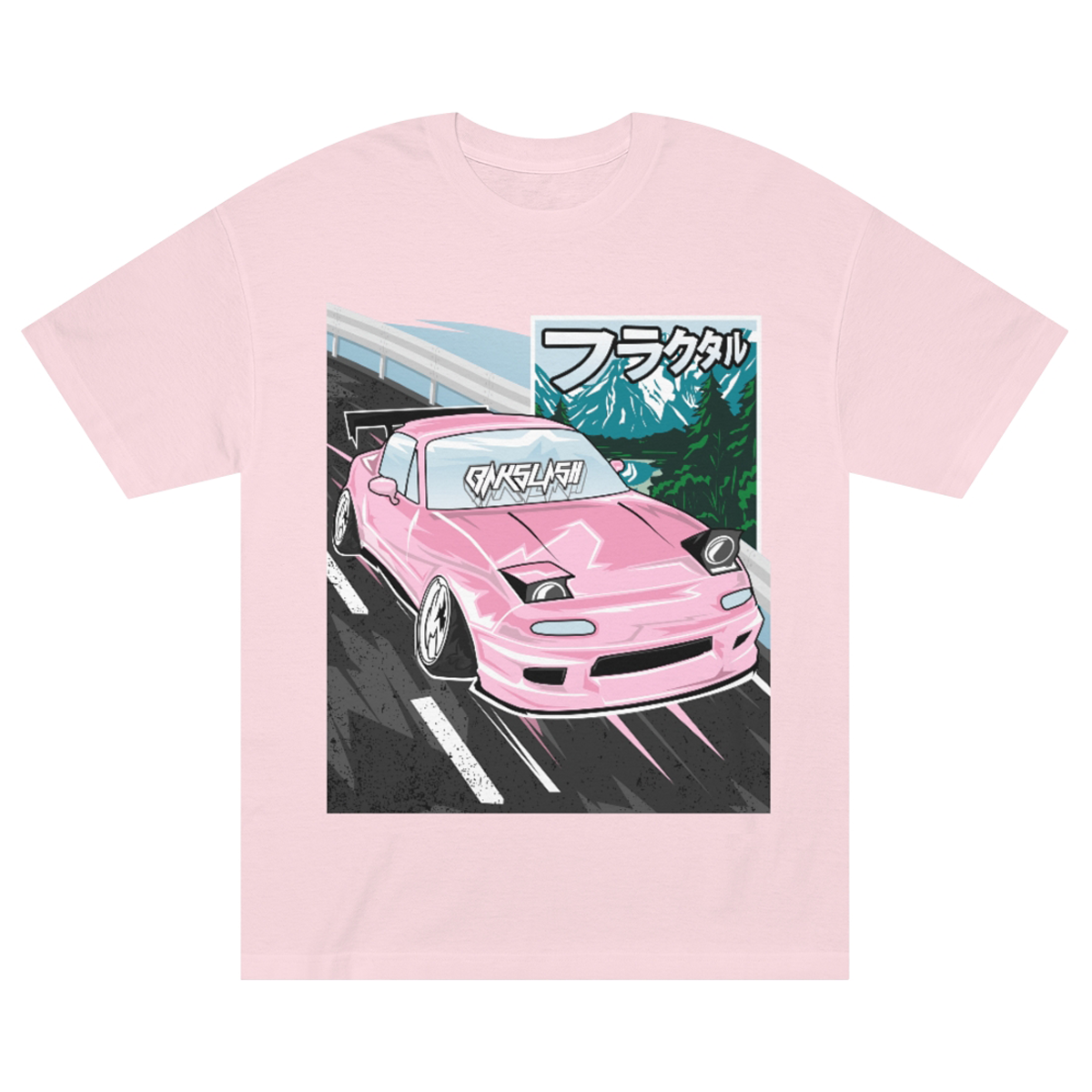 JDM T-shirt  Japanese Streetwear - CHROME pink – Yankii Garage JDM Clothing