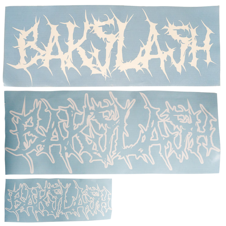 (30", 15") Bakslash Shredded Logo Banner